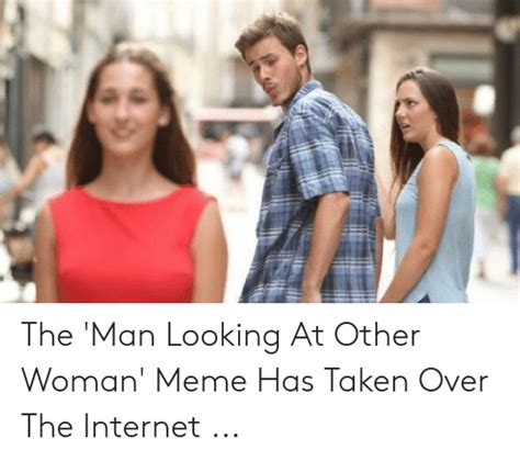 man looking at woman meme